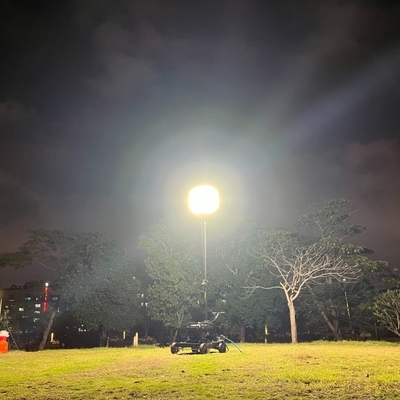 LitePro DLX Διαμόρφωση IP65 600W LED φωτιστικά κατασκήνωσης Πύργος αερόστατων για τοποθεσία κατασκευής τη νύχτα