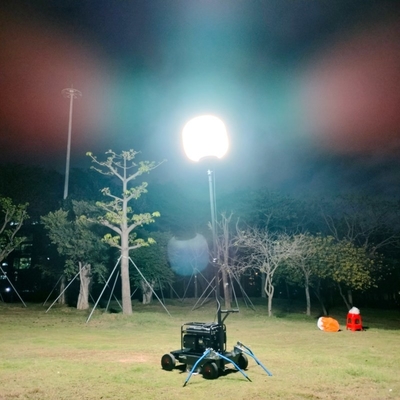 LitePro DLX Διαμόρφωση IP65 600W LED φωτιστικά κατασκήνωσης Πύργος αερόστατων για τοποθεσία κατασκευής τη νύχτα