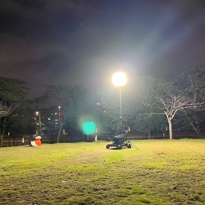 LitePro DLX Διαμόρφωση IP65 600W LED φωτιστικά κατασκήνωσης Πύργος αερόστατων για τοποθεσία κατασκευής τη νύχτα