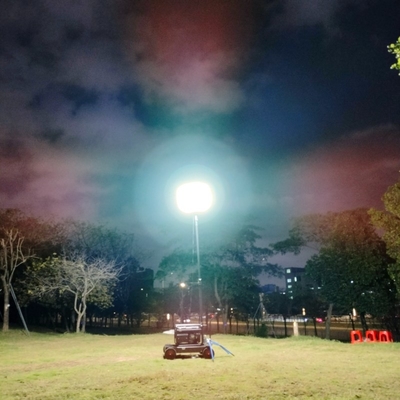 200W Super Bright Mobile LED Balloon Light Tower για το χώρο αθλητισμού Σχεδιασμός και ορυχεία Μπλε