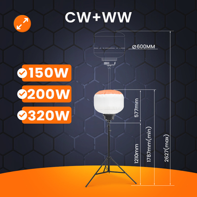 Μεταφορικά φώτα αερόστατων κατασκευής 320W ντίζελ Πύργος φωτισμού Για προσωρινό φωτισμό