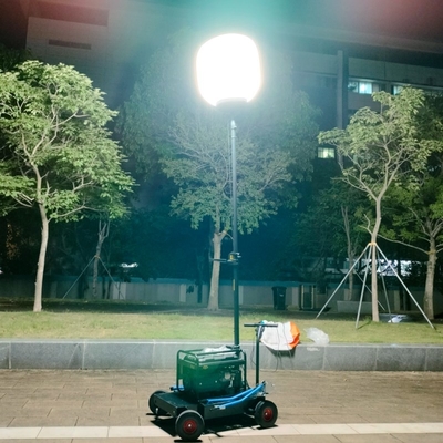 AC220V Πύργος φωτισμού υψηλής στύλας 700W Βαλόνι μπαταρίας LED Πύργος φωτισμού για την κατασκευή