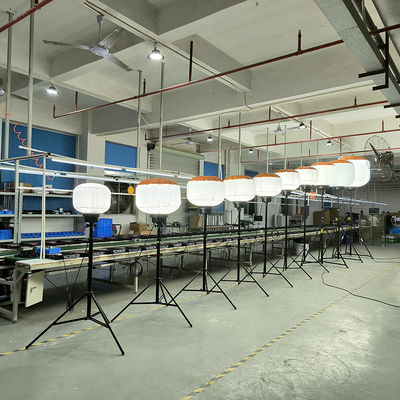 Πολυδιάστατο φορητό φως εργασίας 700Watt Βαλόνι LED Πύργος φωτισμού για τη συντήρηση δρόμων