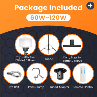 Εξωτερικό φως αερόστατου LED 120W 150W Κινητός φωτεινός πύργος για πάρτι