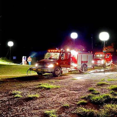 Εύκολη γρήγορη ρύθμιση Φως αερόστατου 320W Φωτόμπαλος φορητός για έρευνα και διάσωση