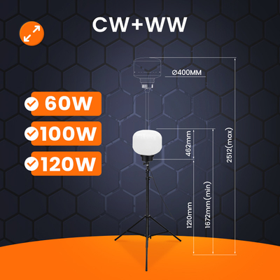 5000 ώρες Πύργος φωτισμού LED 60W 100W LED Πύργος φωτισμού για πάρτι Κατασκηνώσεις