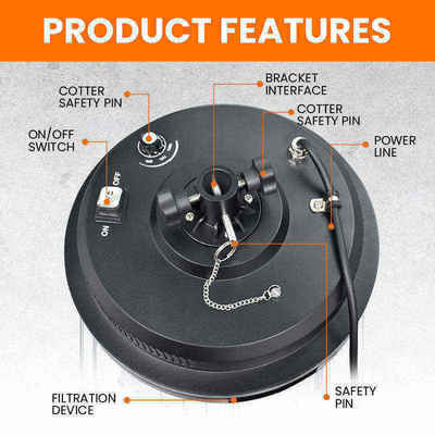 Εργοστασιακό Προσαρμοσμένο 36W Εξωτερικό LED Φωτιστικό Πλημμύρας Ρυθμιζόμενο Σποτ Ρυθμιζόμενο Ύψος Ιστού για Καταυλισμούς Ανακούφισης Καταστροφών