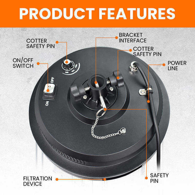 Φωτιστικό μπαλονιού LED 500W-1400W IP65 50000 ώρες 360° ομοιόμορφη κάλυψη